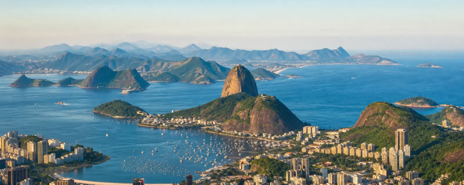 Rio de Janeiro and Sugarloaf Mountain in Brazil