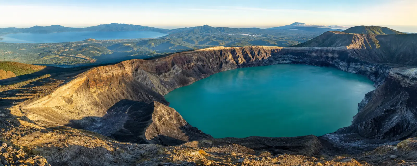 Santa Ana Volcano crater lake in El Salvador