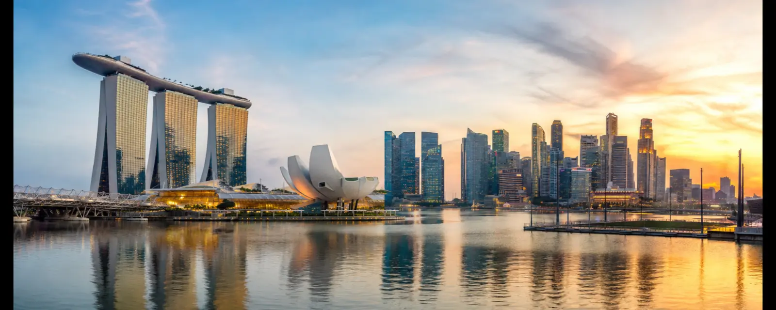 Marina Bay and the Singapore skyline