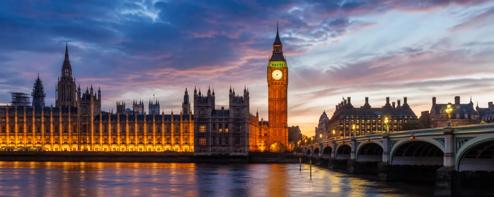 London, Big Ben and Houses of Parliament landscape