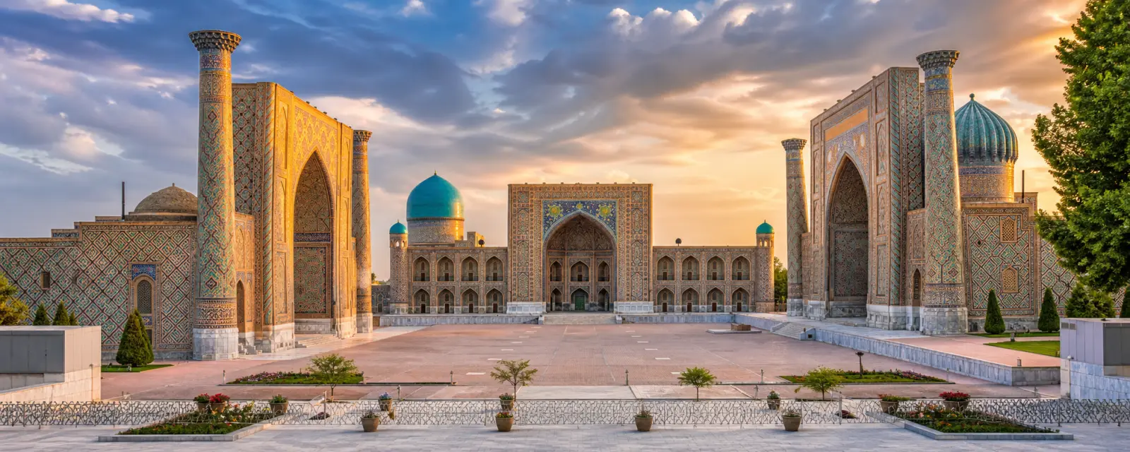 Registan Square in Samarkand, Uzbekistan